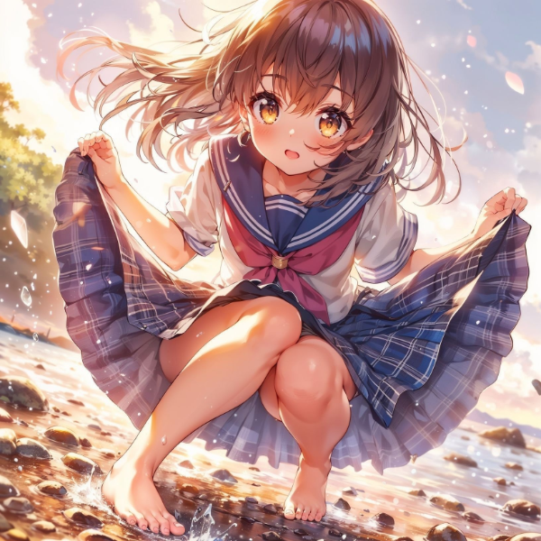 海辺の少女