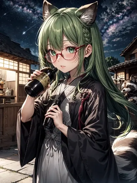 緑髪のお姉さん