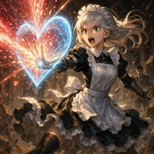 メイドの覚醒：愛のハート爆発