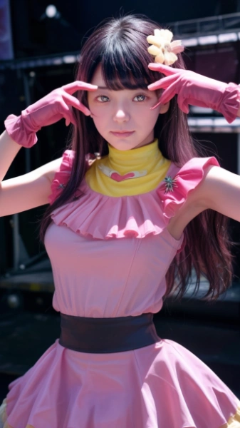 リアルAI美女の華麗なるステージ：星野アイのコスプレとアイドルパフォーマンスの魅力