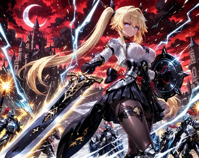 紅月の戦姫、魔城を討つ