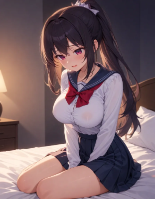 ラブホで制服コスプレする人妻