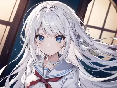 #39 白髪少女