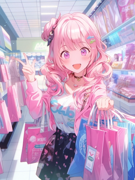 No.701 休日のショッピングガール