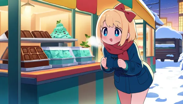 寒いからおいしいですよー