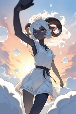 雲を紡ぐ少女