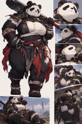 パンダの女戦士