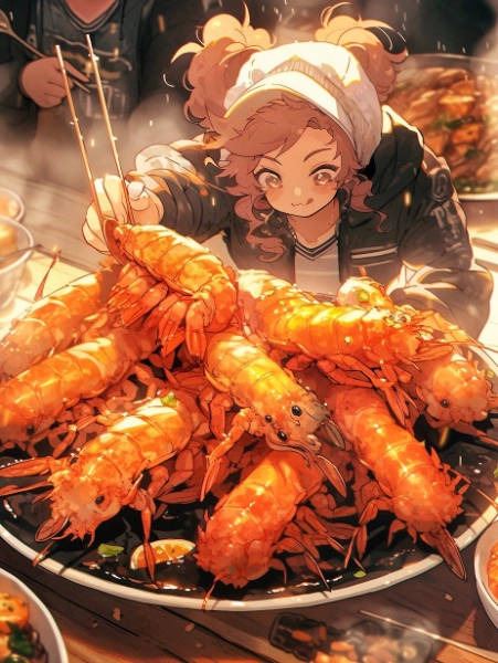 エビフライ料理いただきます🍤