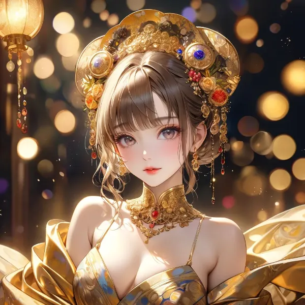 黄金の華姫、夜の輝き