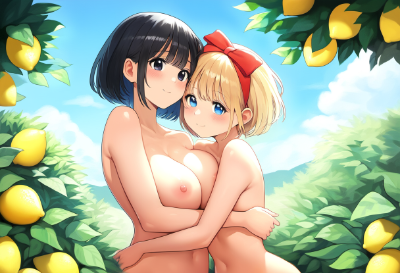 レモンの木の下でギュッ！