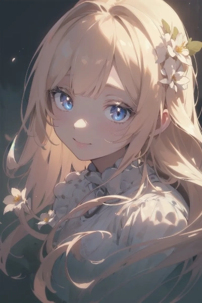 見つめる金色の髪の少女