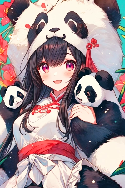 パンダとうちの子★その1(3枚)