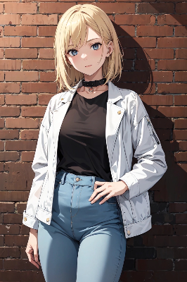 金髪女子