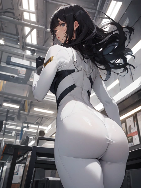 ムッチリお尻なボディースーツ女子