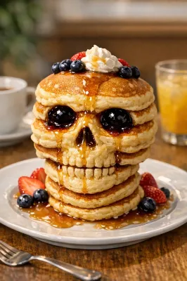 髑髏パンケーキの甘い呪い