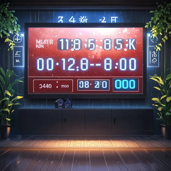 静寂の部屋に響くカウントダウン