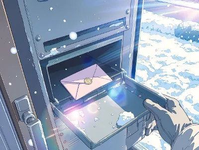 雪のポストに届いた秘密の約束