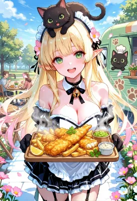 あつあつフィッシュアンドチップス