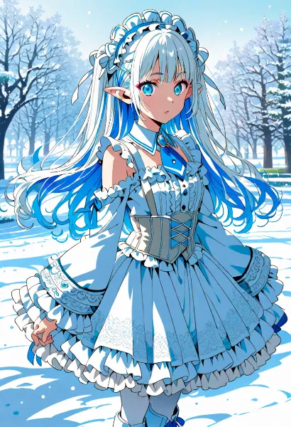 雪の森に舞い降りた氷の姫