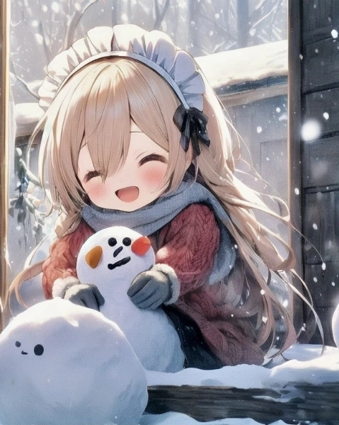 雪だるまとメイドちゃん②