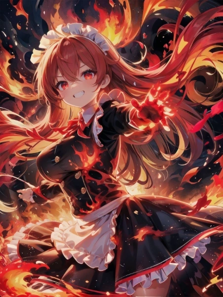 炎術師メイドさん