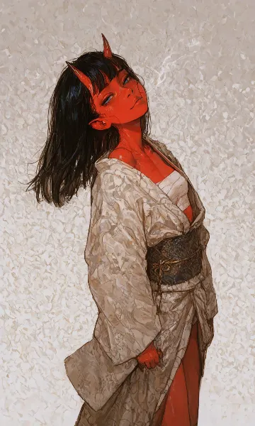 紅鬼の宵闇に浮かぶ誘惑の煙