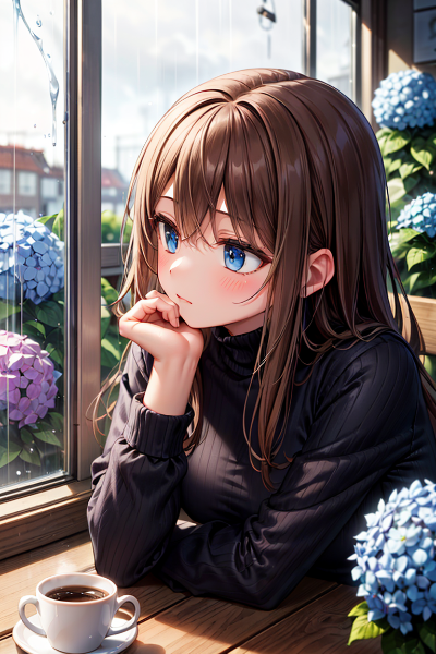 雨、止まないね…