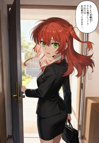 泣きながらお仕事を出かける喜多ちゃん