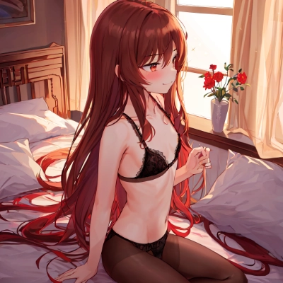 男の娘と黒のストッキング