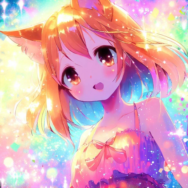 キラキラ～(猫)