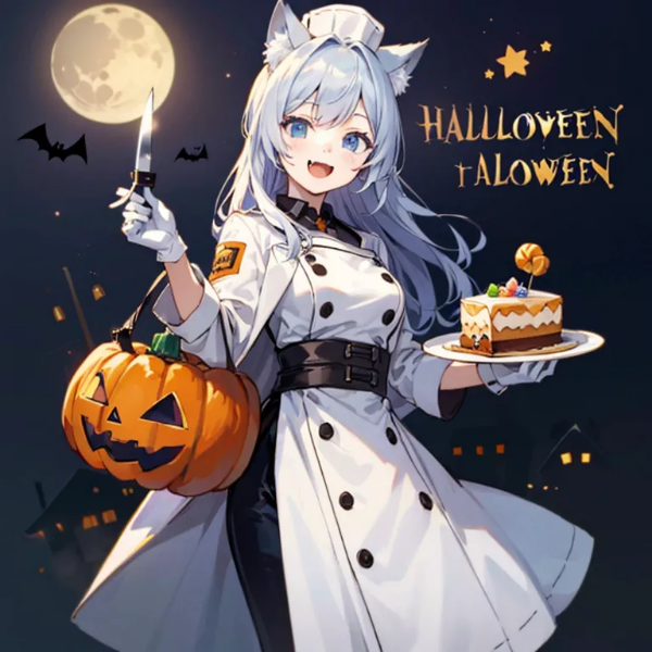 (ワー)ウルフ(娘のパンプキンケーキ)カット＋ハロウィンモンスター集