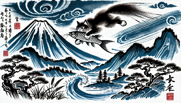 お魚咥えたどら猫追っかけて