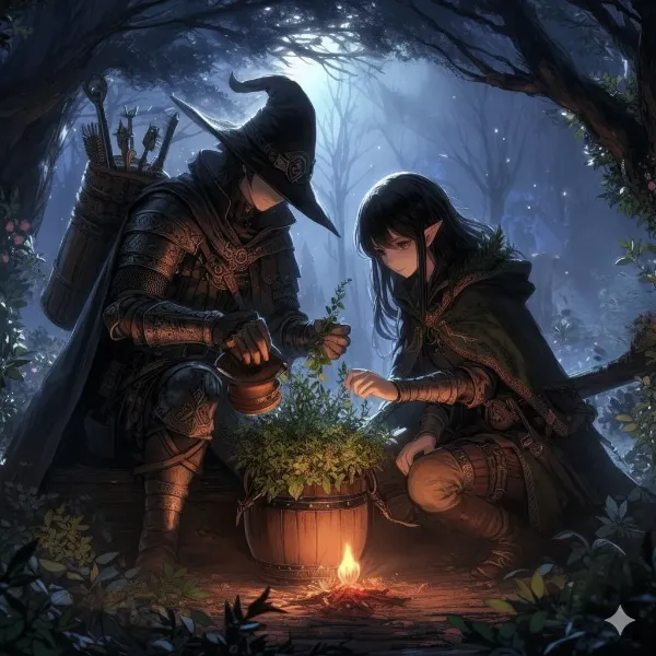 囁きの森の薬草採取