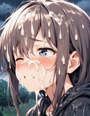 白〇液が降る街で