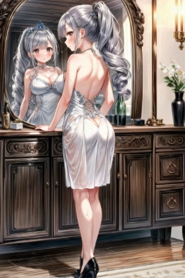 白いドレスの少女３