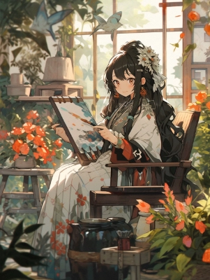 わしは2千年前からここで絵を描いておるのじゃよ