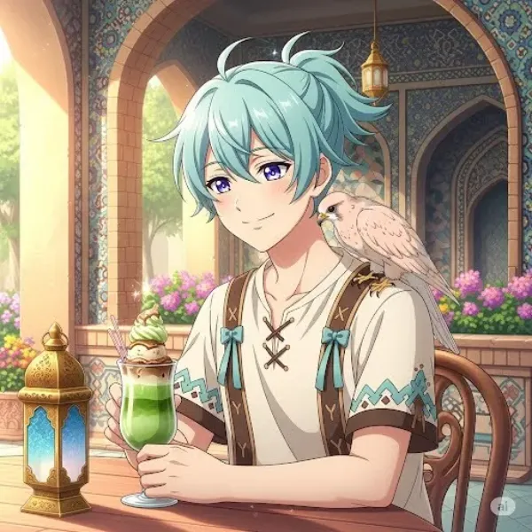 抹茶アイスラテ