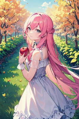 りんごが似合う少女