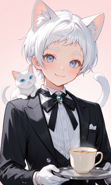 執事しらたまちゃん（しらたまちゃんどっちだ問題）