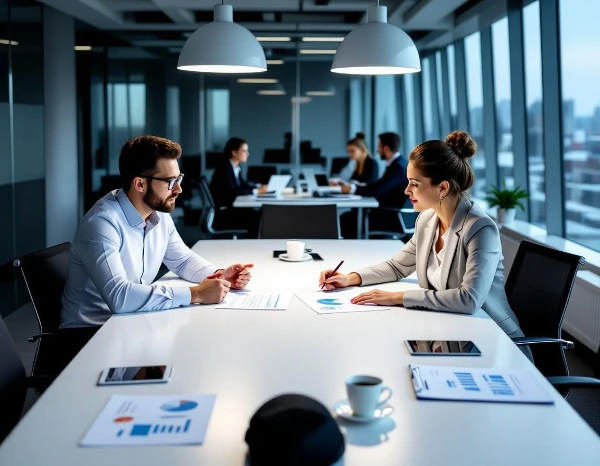 火花散る議論 — 2人のエリートが戦略を削り合う / A heated debate — two elites pitted against each other over strategies