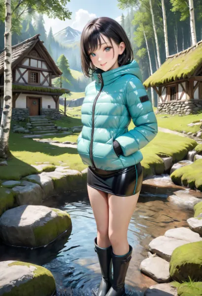 廃村になった水辺の避暑地