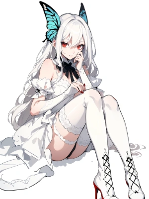 white dress