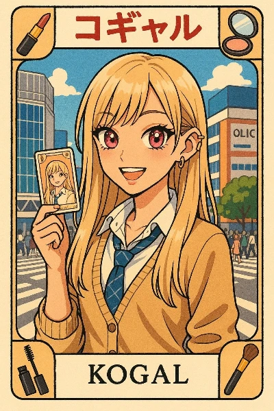 コギャルトレーディングカードスタイル