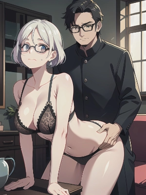 眼鏡の女性