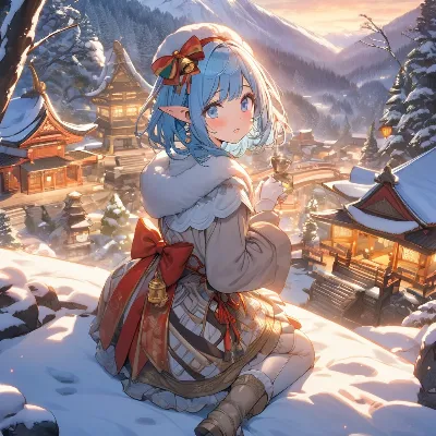 夕暮れ