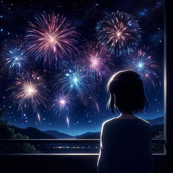 遠くの爆発