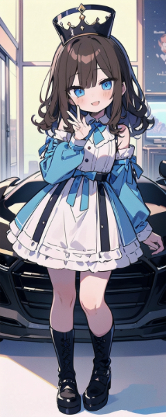 題名　車と女の子