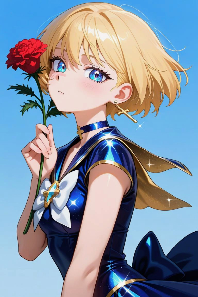 ママにプレゼントする、カーネーション買ったわ♫　ルカ