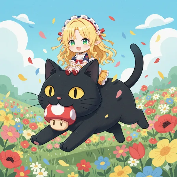 エルフさん on head