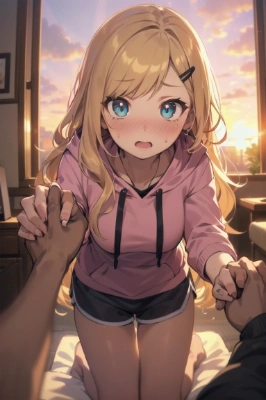 パーカーギャル娘さんをリードしよう